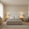 Eldora Print Flax — Bedroom Room Setting