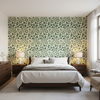 Eldora Print Juniper/Leaf — Bedroom Room Setting