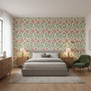 Eldora Print Leaf/Rose — Bedroom Room Setting
