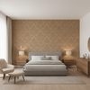 Acanthus Damask Tea — Bedroom Room Setting