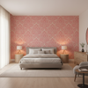 Acanthus Damask Berry — Bedroom Room Setting