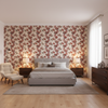 Benday Print Red/Blue — Bedroom Room Setting
