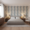 Benday Print Denim/Berry — Bedroom Room Setting
