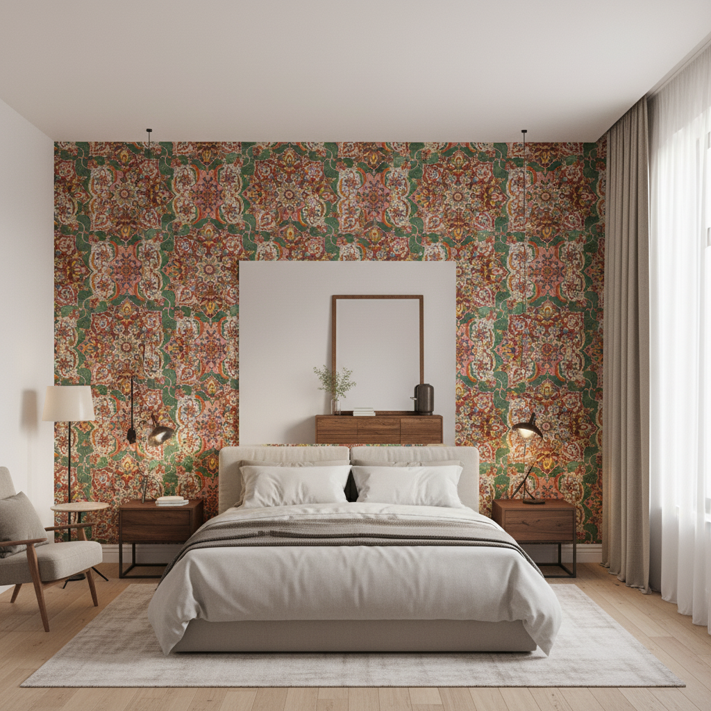 Granada Print Jewel — Bedroom Room Setting