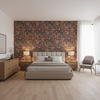 Granada Print Ruby — Bedroom Room Setting