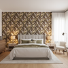 Upton Cotton Java/Moss — Bedroom Room Setting