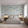 Pagoda Toile Blue — Bedroom Room Setting