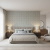 Triana Weave Sky — Bedroom Room Setting