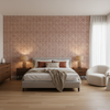 Triana Weave Brick — Bedroom Room Setting