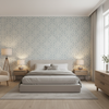 Prado Weave Sky — Bedroom Room Setting