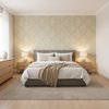 Prado Weave Moss — Bedroom Room Setting