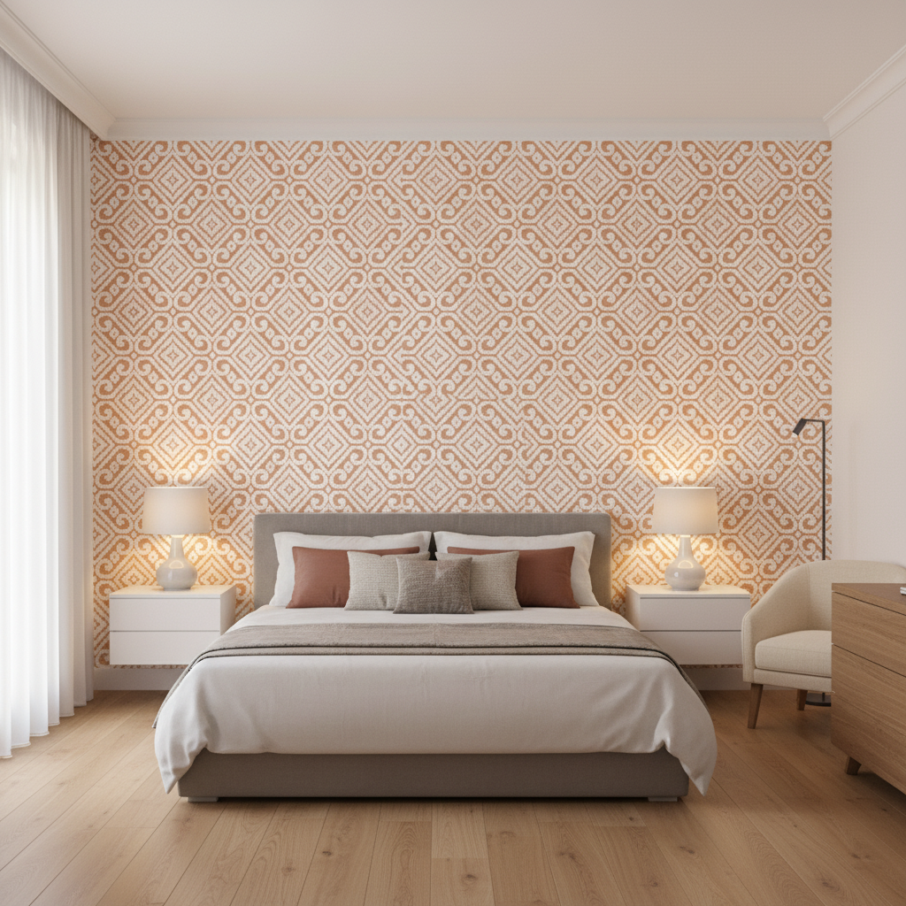 Prado Weave Petal — Bedroom Room Setting