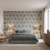 Seville Weave Navy/Marine — Bedroom Room Setting