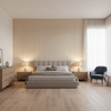 Leon Weave Sand — Bedroom Room Setting