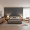 Leon Weave Navy — Bedroom Room Setting