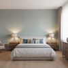 Leon Weave Aqua — Bedroom Room Setting