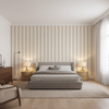 Baldwin Stripe Stone — Bedroom Room Setting