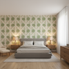 Calico Vine Greenery — Bedroom Room Setting