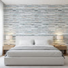 Marazzi Oxide Wallcovering - Bedroom Setting 5ft view | Black Edition