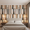 Quadrata Sienna Wallcovering - Bedroom | Black Edition