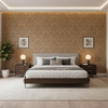 Acanthus Damask - Tea Wheat By Lee Jofa | Oscar De La Renta Iv | Damask Multipurpose - Bedroom Room Setting