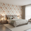 Adelyn Handblock - Rose Multi By Lee Jofa | Lj Showroom Only 2018 | Botanical & Floral Multipurpose Print - Bedroom Room Setting