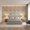 Adlington - Coral Multi By Lee Jofa | Manor House |Botanical & Floral Jacobeans Multipurpose Print - Bedroom Room Setting