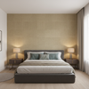 Allonby Weave - Flax Beige By Lee Jofa | Linford Weaves |Plaid / Check Tone On Tone Upholstery Chenille - Bedroom Room Setting