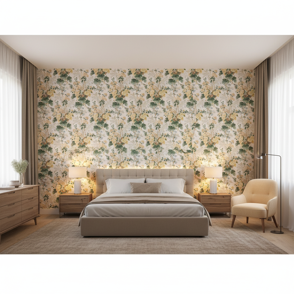 Althea Linen Pr Citron - Bedroom Room Setting
