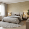 Bale - Natural Beige By Lee Jofa | Carrier And Company |Modern Geometric Upholstery - Bedroom Room Setting