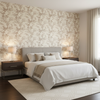 Beijing Blossom - Damson Plum By Lee Jofa | Paolo Moschino Fabrics |Botanical & Floral  Multipurpose Print - Bedroom Room Setting