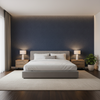 Bennett - Indigo Blue By Lee Jofa | James Huniford |Solid Texture Upholstery Mohair - Bedroom Room Setting