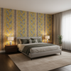 Bongol Print - Citrine Multi By Lee Jofa | Mindoro | Animal/Insects Multipurpose Embroidery - Bedroom Room Setting