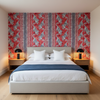 Bongol Print - Poppy Multi By Lee Jofa | Mindoro | Animal/Insects Multipurpose Embroidery - Bedroom Room Setting