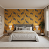 Bongol Velvet - Sand Wheat By Lee Jofa | Mindoro | Animal/Insects Upholstery Velvet - Bedroom Room Setting