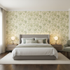 Bradford Emb - Greenery Green By Lee Jofa | Westport | Botanical & Floral Multipurpose Embroidery - Bedroom Room Setting