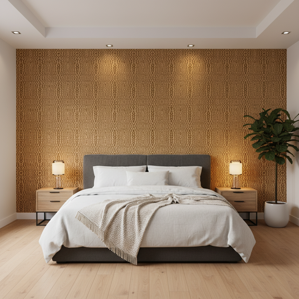 Callow Velvet - Golden Gold By Lee Jofa | Harlington Velvets | Modern Upholstery Velvet - Bedroom Room Setting