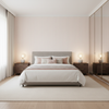 Cap Ferrat Stripe - Pink Pink By Lee Jofa | Suzanne Kasler The Riviera Collection |Stripes Texture Upholstery - Bedroom Room Setting