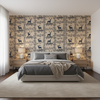Caribou Emb - Navy Dark Blue By Lee Jofa | Lodge Ii Weaves And Embroideries |Animal/Insects  Multipurpose Weave - Bedroom Room Setting