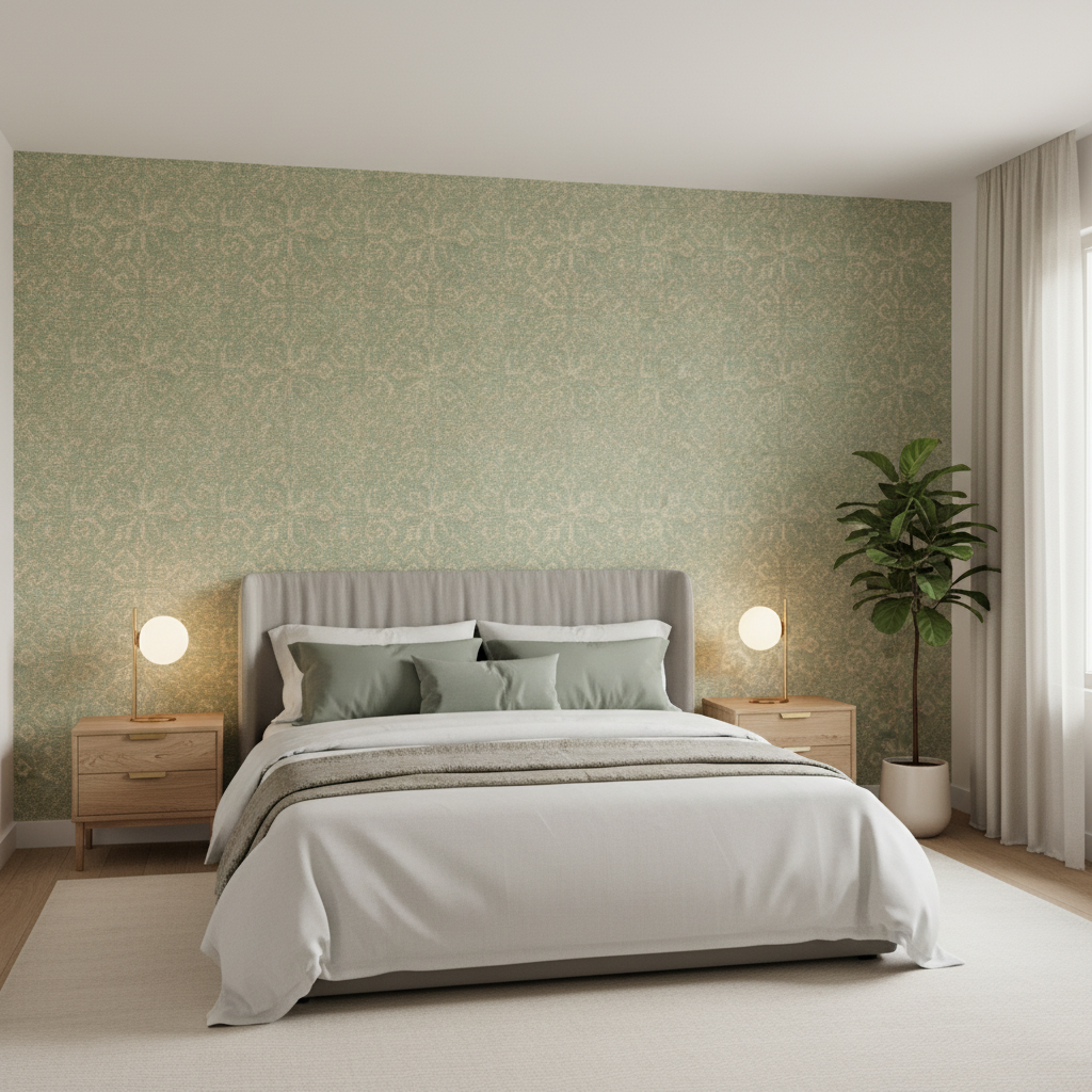 Chantilly Weave - Sage Green By Lee Jofa | Suzanne Kasler Collection Ii | Global Upholstery - Bedroom Room Setting
