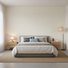Coombes Sheer - Seamist Turquoise By Lee Jofa | Andover Sheers |Plaid / Check  Drapery Sheer - Bedroom Room Setting