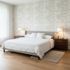 Davenport Print - Cloud Light Grey By Lee Jofa | Westport |Botanical & Floral  Multipurpose Print - Bedroom Room Setting