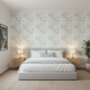 Davenport Print - Frost Blue Multi By Lee Jofa | Westport |Botanical & Floral  Multipurpose Print - Bedroom Room Setting