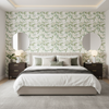 Davenport Print - Greenery Green By Lee Jofa | Westport |Botanical & Floral  Multipurpose Print - Bedroom Room Setting