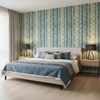Desning Velvet - Blue/Aqua Blue By Lee Jofa | Harlington Velvets | Global Upholstery Velvet - Bedroom Room Setting