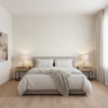 Dublin Linen - Bleach White By Lee Jofa | Colour Complements Ii |Solid Texture Multipurpose - Bedroom Room Setting