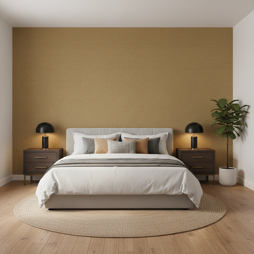 Dublin Linen - Dune Brown By Lee Jofa | Colour Complements Ii |Solid Texture Multipurpose - Bedroom Room Setting