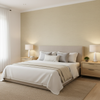 Dublin Linen - Natural Beige By Lee Jofa | Colour Complements Ii |Solid Texture Multipurpose - Bedroom Room Setting