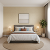 Dublin Linen - Pebble Beige By Lee Jofa | Colour Complements Ii |Solid Texture Multipurpose - Bedroom Room Setting
