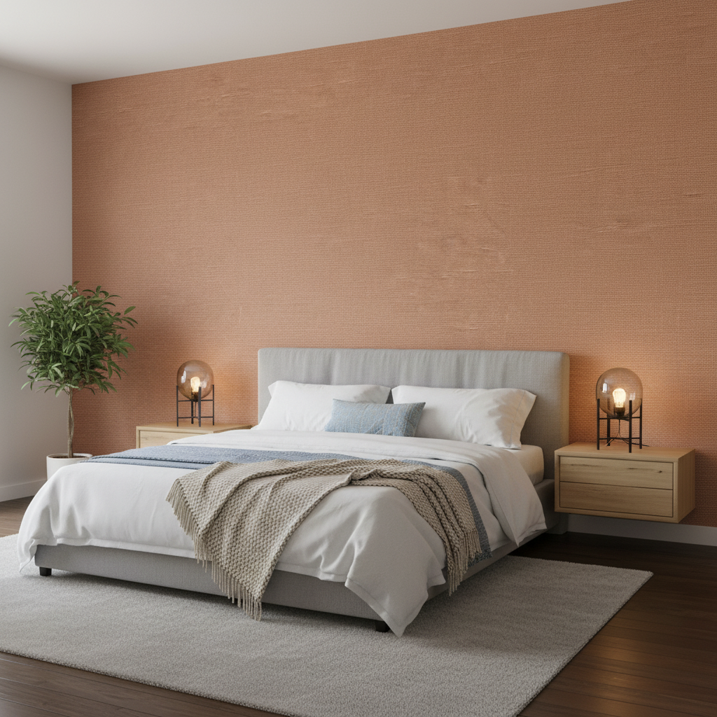 Dublin Linen - Shell Brown By Lee Jofa | Colour Complements Ii |Solid Texture Multipurpose - Bedroom Room Setting
